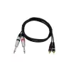 Audio kaabel Omnitronic 30225213 1,5 m 2x6,35mm 2xRCA Must