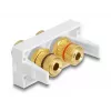 DeLOCK Easy 45 moodul 2 x kõlariklemm punane must rõngas 22,5 x 45 mm