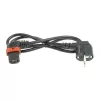 ACT toitejuhe CEE 7/7 isane (nurgaga) - C13 IEC Lock (paremnurk) must 2 m, EL450S