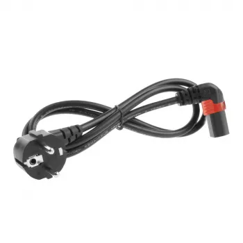 ACT toitekaabel CEE 7/7 isane (nurkliist) – C13 IEC Lock (ülesnurgaga) must 3 m, EL456S