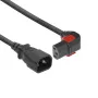 ACT toitejuhe C14 - C13 IEC Lock (allanurgaga) must 1 m, PC2044