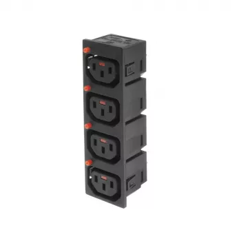 ACT C13 IEC Lock Net Entree (4x outlet) - must, PA135015BK4