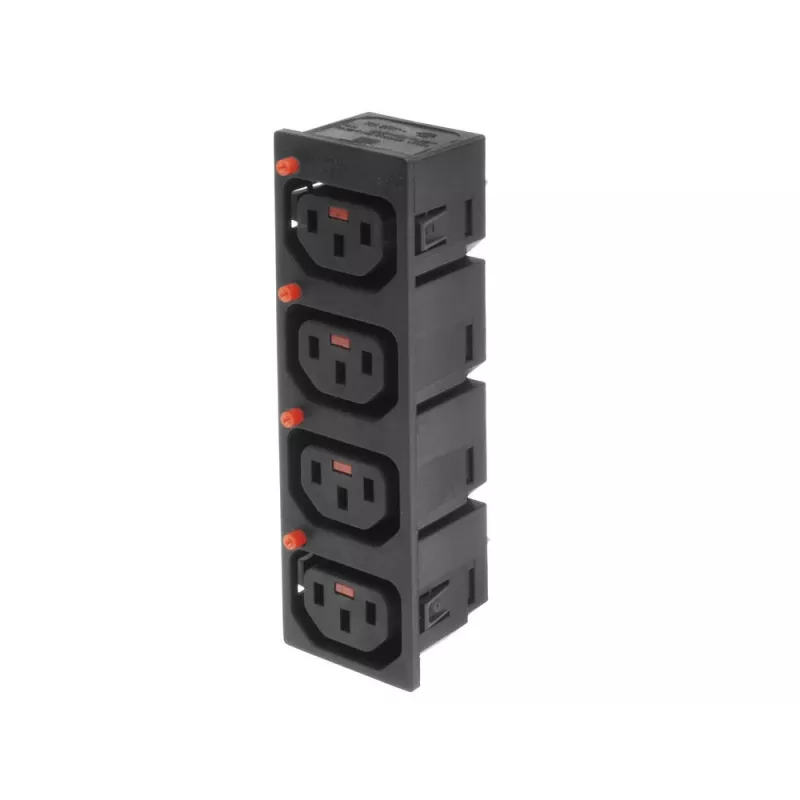 ACT C13 IEC Lock Net Entree (4x outlet) - must, PA135015BK4