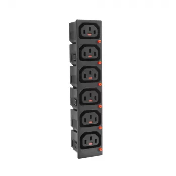 ACT C13 IEC Lock Net Entree (6x outlet) - must, PA135015BK6