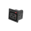 ACT C19 IEC Lock Net Entree (1 väljund) - must, PA195015BK
