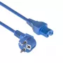 ACT Powercord võrgupistik CEE 7/7 isane nurga all C15 sinine 1,5 m 230 V 10 A