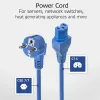 ACT Powercord võrgupistik CEE 7/7 isane nurga all C15 sinine 1,5 m 230 V 10 A