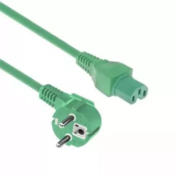 ACT Powercord toitejuhe CEE 7/7 isane nurk C15 roheline 2 m 250 V 10 A