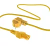 ACT toitejuhe, pistik CEE 7/7 isane (nurk) – C15 kollane 1 m