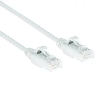 ACT valge 7 m LSZH U/UTP CAT6 andmekeskuse üliõhuke seadistuskaabel RJ45 pistikutega