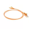 ACT oranž 5 m LSZH U/UTP CAT6 andmekeskuse slimline ühenduskaabel haardevabade RJ45 pistikutega