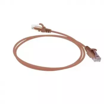 ACT pruun 2m LSZH U/UTP CAT6 andmekeskuse õhuke paigakaabel RJ45 pistikutega