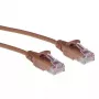 ACT pruun 2m LSZH U/UTP CAT6 andmekeskuse õhuke paigakaabel RJ45 pistikutega
