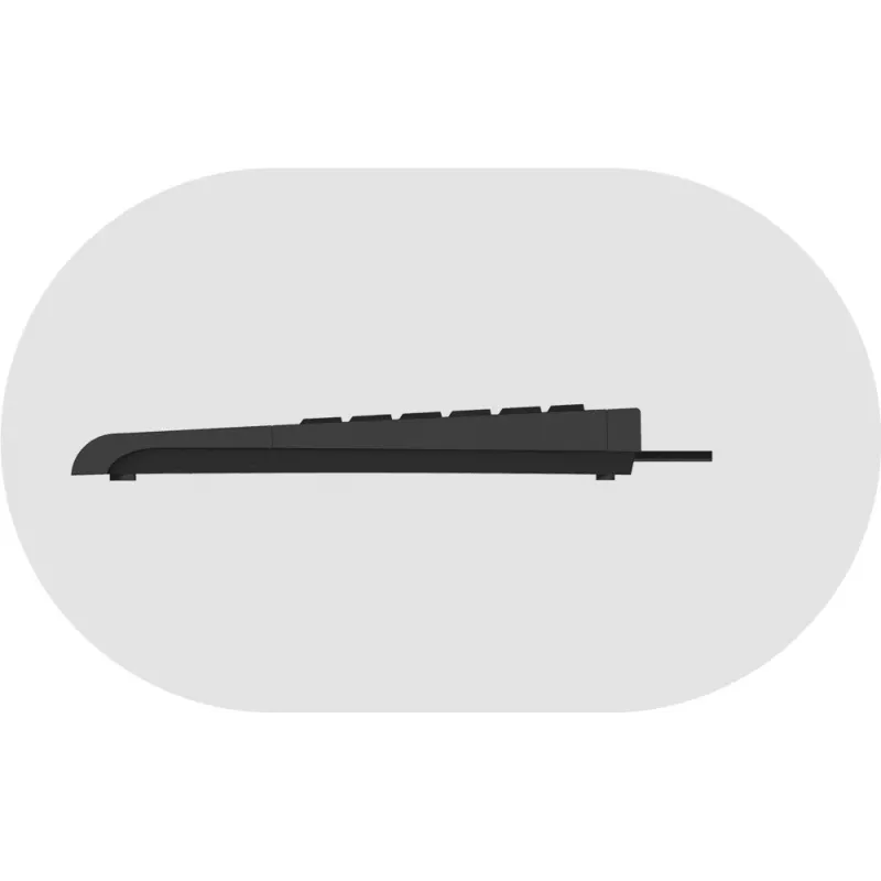 KeySonic ACK-3410 (UK) klaviatuur Kodu USB QWERTY UK English Must