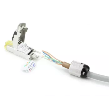 ACT väliklemmik RJ45 CAT6A varjestatud, tööriistavaba, 4PPoE 100W
