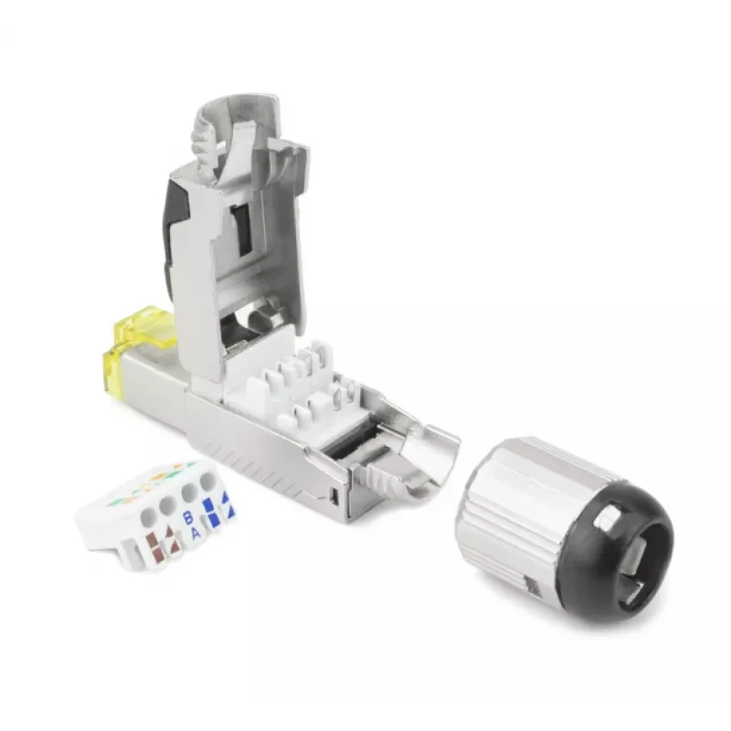 ACT väliklemmik RJ45 CAT6A varjestatud, tööriistavaba, 4PPoE 100W