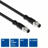ACT Industrial 1.50 meetrit andurikaabel M8A 4-kontaktiline isane M8A 4-kontaktilisele isasele, Ultraflex Xtreme TPE kaabel, varjestatud