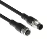 ACT Industrial 5,00 meetrit andurikaabel M12A 5-kontaktiline isane M12A 5-kontaktilise emasega, Superflex Xtreme TPE kaabel, varjestatud