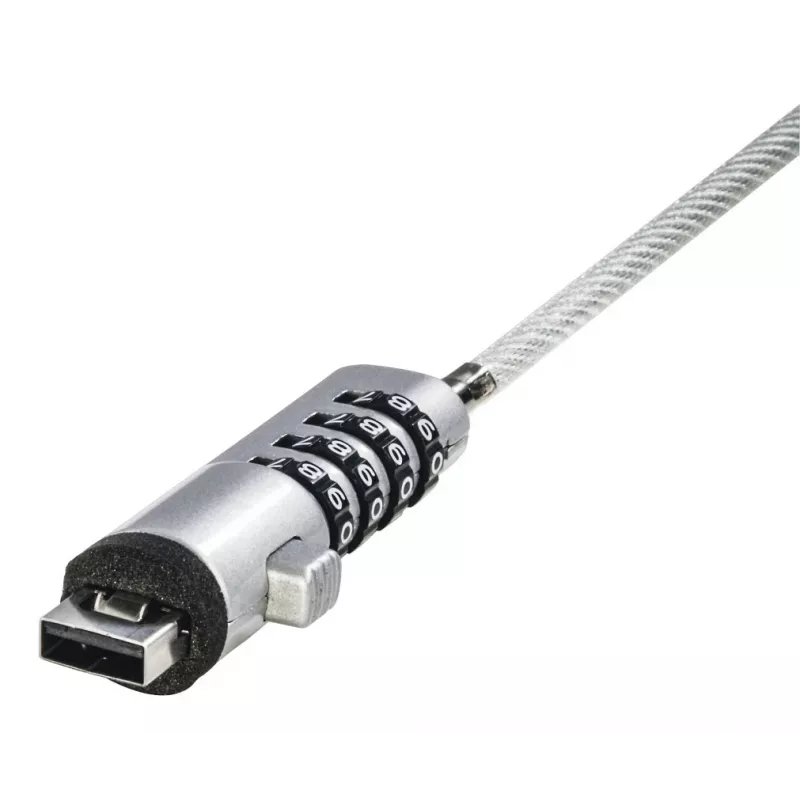 Hama USB-kaablilukk Hõbedane, Läbipaistev 1,8 m