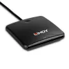 Lindy USB 2.0 nutikaardilugeja, USB, must, 1,2 m, 480 MB/s, 2 aasta(t), CE, Federal Communications Commission (FCC), REACH, RoHS