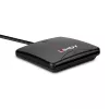 Lindy USB 2.0 nutikaardilugeja, USB, must, 1,2 m, 480 MB/s, 2 aasta(t), CE, Federal Communications Commission (FCC), REACH, RoHS