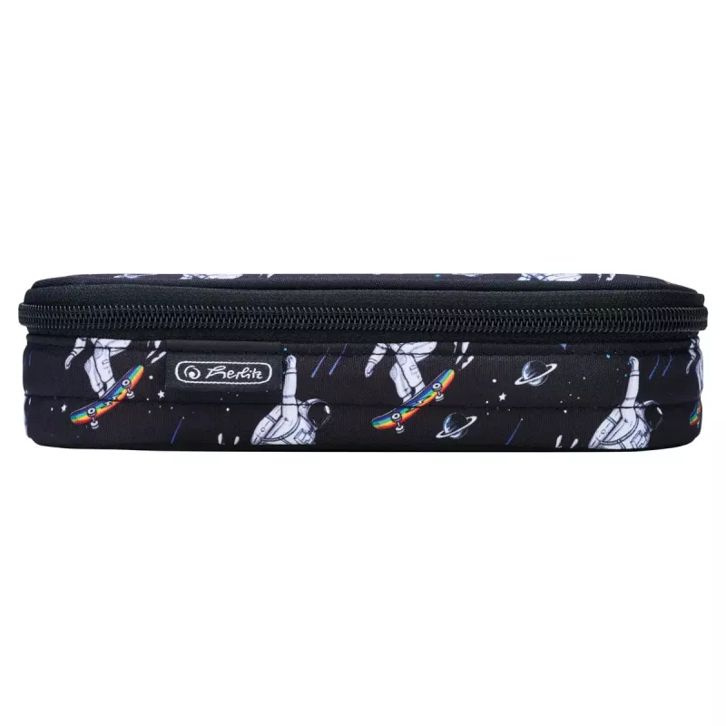 Herlitz Space Skater Soft Pencil Case Polyester Dark Blue Valge