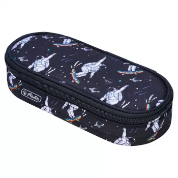 Herlitz Space Skater Soft Pencil Case Polyester Dark Blue Valge