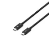 Lindy 1m Thunderbolt 5 kaabel, 80 Gbps, passiivne, isane, isane, 1 m, 80 Gbit/s, must, nikkel