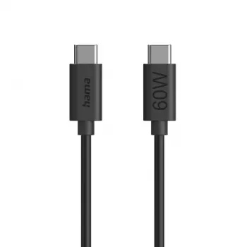 USB-kaabel Hama 00086446 1,2 m USB-C Must USB 2.0 0,48 Gbit/s