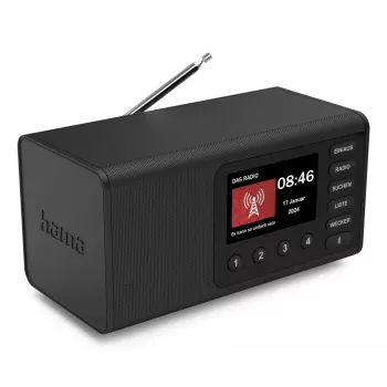 Isiklik raadio Hama DR1001 Digital DAB DAB+ FM 5W TFT-ekraan