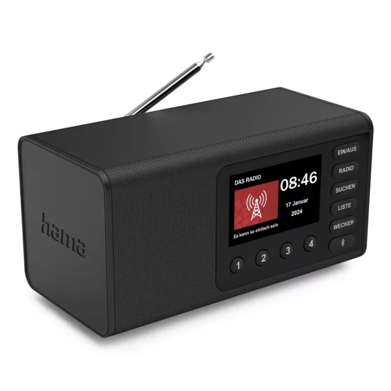 Isiklik raadio Hama DR1001 Digital DAB DAB+ FM 5W TFT-ekraan