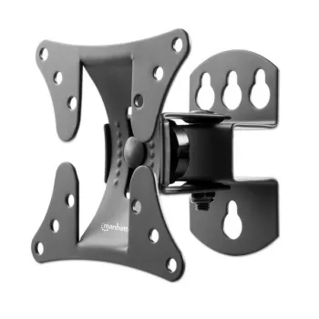 Manhattan Pivoting Wall Mount for TV & Monitorid (Tilt and Swivel), ekraanidele 13 inch kuni 27 inch, VESA ühilduvus: kõik vahemikus 75x75mm kuni 100x100mm - kontrollige ekraani tagaküljel olevate nelja kinnitusava mõõtmeid, et veenduda sobivuses, ühe naastuga kronstein, max 30kg