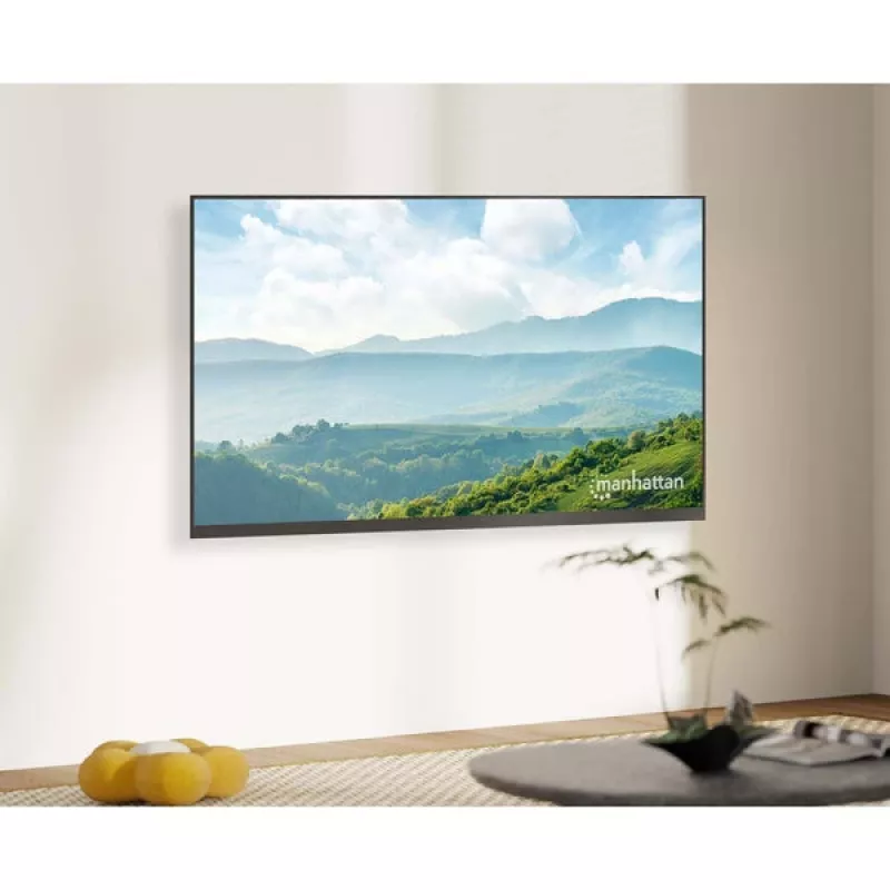 Manhattan Pivoting Wall Mount for TV & Monitorid (Tilt and Swivel), ekraanidele 13 inch kuni 27 inch, VESA ühilduvus: kõik vahemikus 75x75mm kuni 100x100mm - kontrollige ekraani tagaküljel olevate nelja kinnitusava mõõtmeid, et veenduda sobivuses, ühe naastuga kronstein, max 30kg