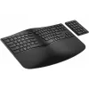 Klaviatuur HP 960 Ergonomic Wireless klaviatuur täissuuruses 100% RF-juhtmevaba + Bluetooth membraanklahvistik must kodukasutuseks