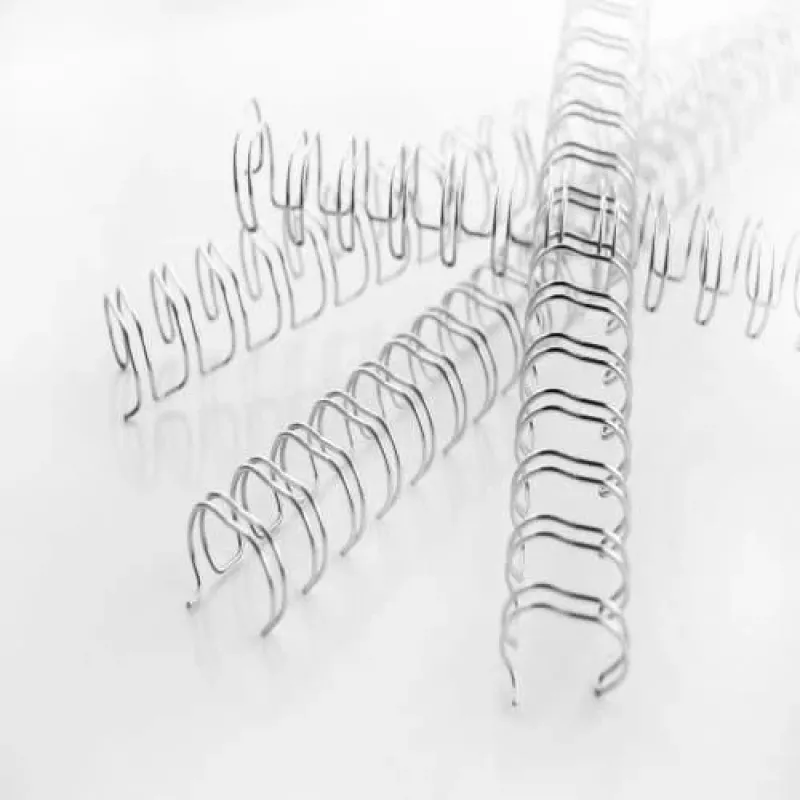 GBC WireBind Spines 3:1 A5 8mm 24L, hõbedane, 3 lehte, metall, 100 tk