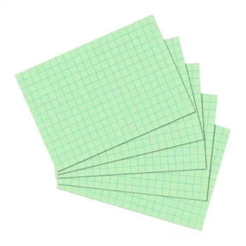 Herlitz 10901452 roheline registrikaart 100 tk ruuduline paber 170 g/m²