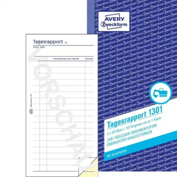 Raamatupidamisplank/raamat AVERY 1301 50 lehekülge