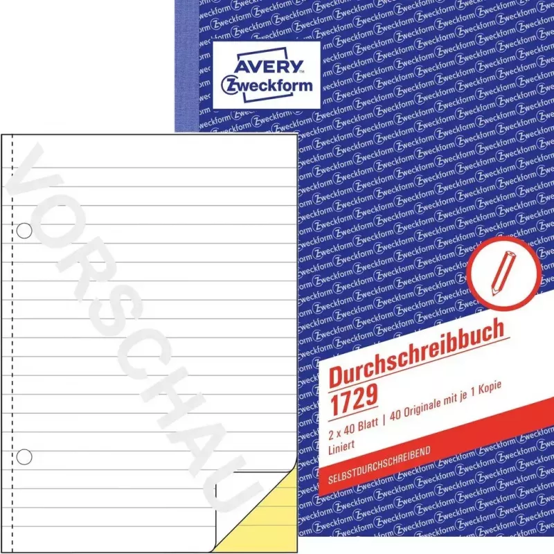 Raamatupidamisvormik/vihik A5 Avery 1729