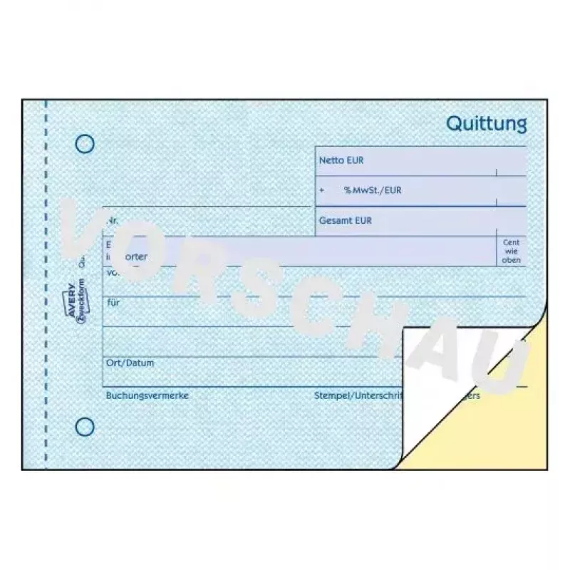 Raamatupidamise blankettraamat A6 Avery 1735