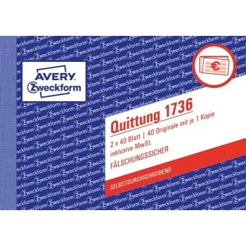 Raamatupidamisvorm/raamat A6 Avery 1736