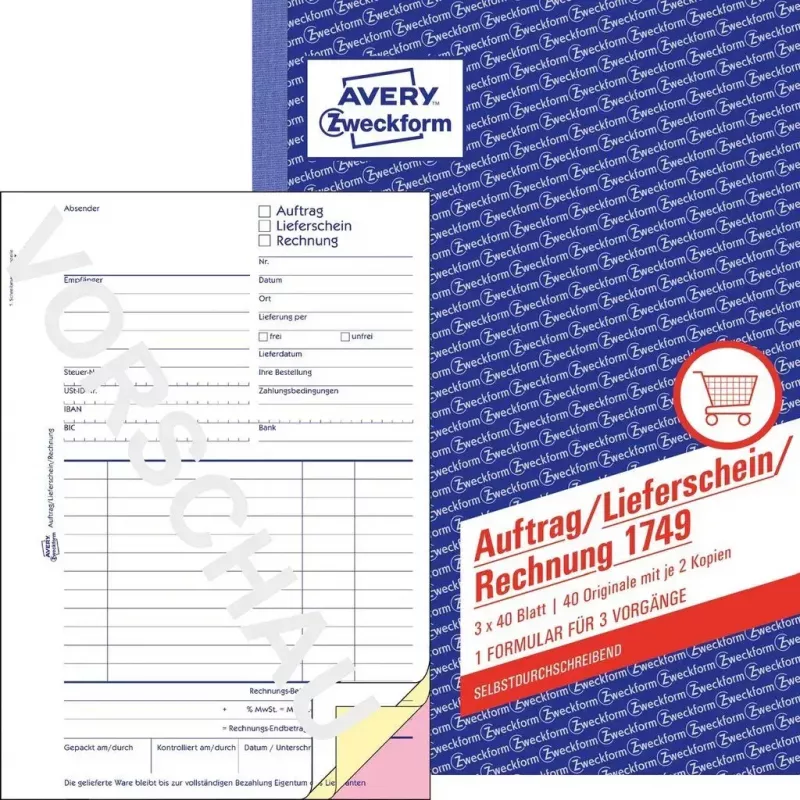 Raamatupidamisvorm/raamat A5 Avery 1749
