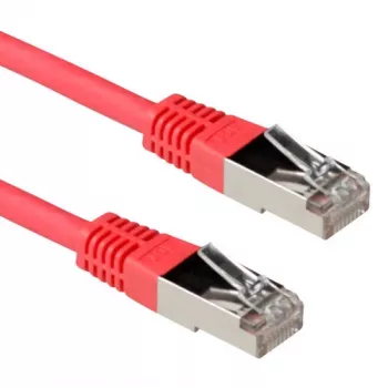 ACT punane 1 m LSZH SFTP CAT6A ühenduskaabel RJ45 pistikutega