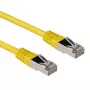 ACT kollane 5 m LSZH SFTP CAT6A varjestatud paigalduskaabel RJ45 pistikutega