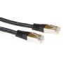 ACT must 1m LSZH SFTP CAT6A paikakaabel RJ45 pistikutega