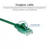 ACT roheline 1.5 meter LSZH U/UTP CAT6 datacenter slimline patch-kaabel snagless with RJ45 connectors