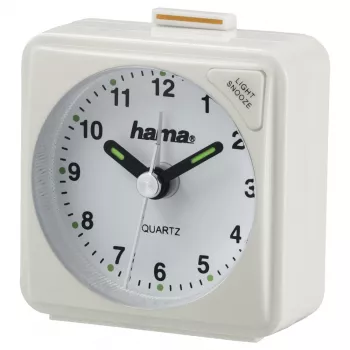 Hama A50 Quartz alarm clock Valge