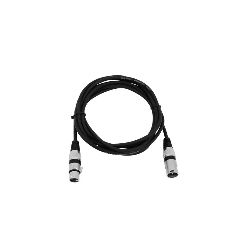Audikaabel XLR 3-kontaktiline Omnitronic 3022047N 3 m Must