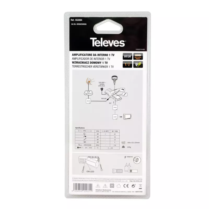 TV-signaalivõimendi Televes 553304