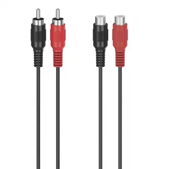 Hama 00305035 helikaabel 5 m 2 x RCA Must