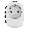 Hama World Travel Pro toiteadapter Universal Type F Valge